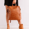 Solo In Soho Faux Leather Backpack In Maple Image - 1