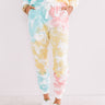 Going Home Tie Dye Joggers in Coral Image - 1