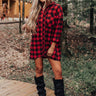 Napa And Chill Flannel Tunic In Red Image - 1