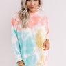 Going Home Tie Dye Sweatshirt in Coral Image - 1