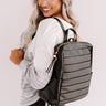 Solo In Soho Faux Leather Backpack In Black Image - 1