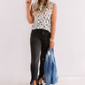 First In Sass Distressed Leopard Tank Image - 1