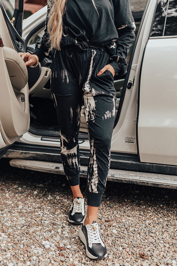 Rest And Recharge Tie Dye Joggers Image - 1