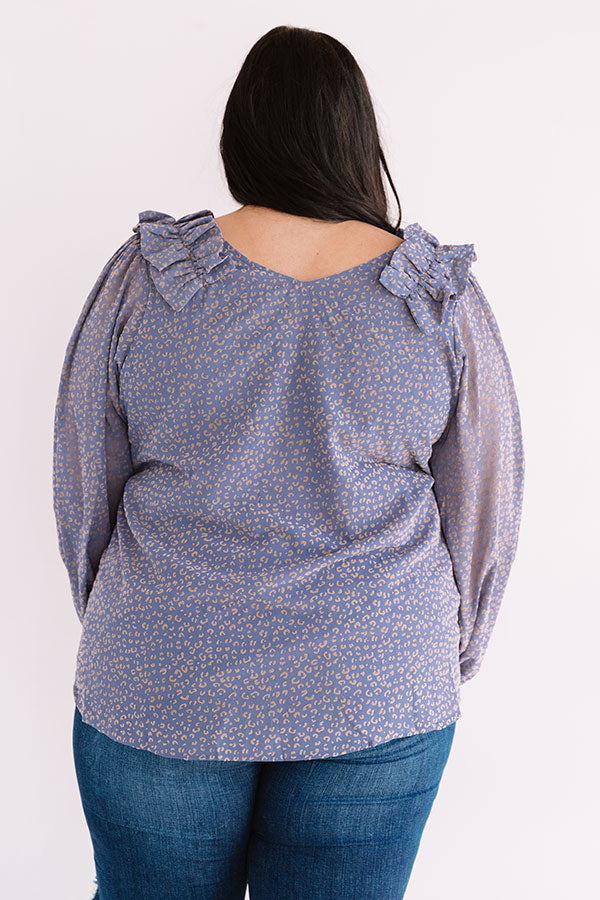 Lighting Candles Shift Top In Dark Periwinkle Curves Image - 5