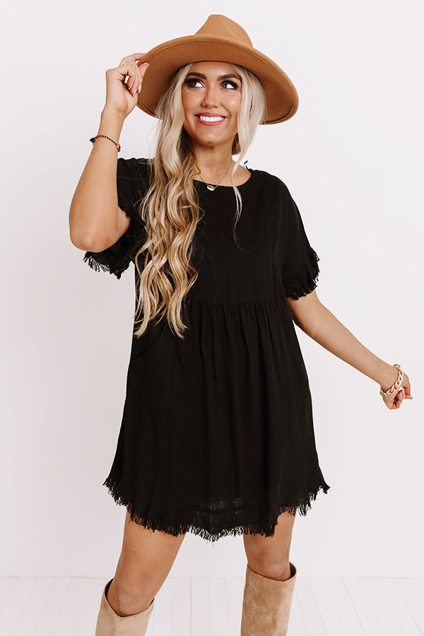 Really Lovely Babydoll Dress In Black Image - 3