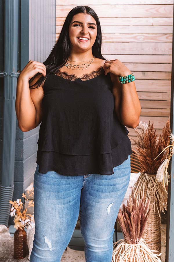 Girls Night Spotlight Shift Tank   Curves Image - 1