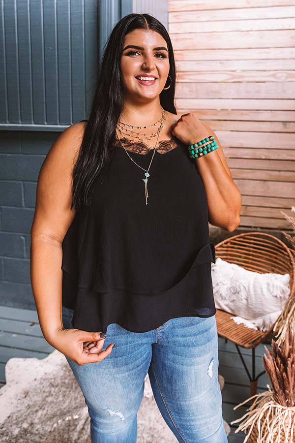 Girls Night Spotlight Shift Tank   Curves Image - 4