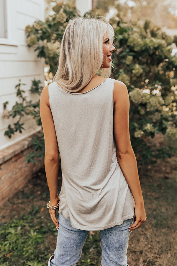 Cause For Applause Shift Top In Taupe main image 1