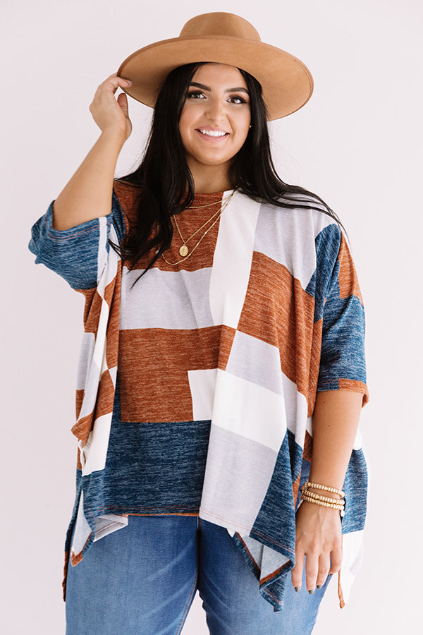 Stay Awhile Colorblock Shift Top  Curves Image - 1