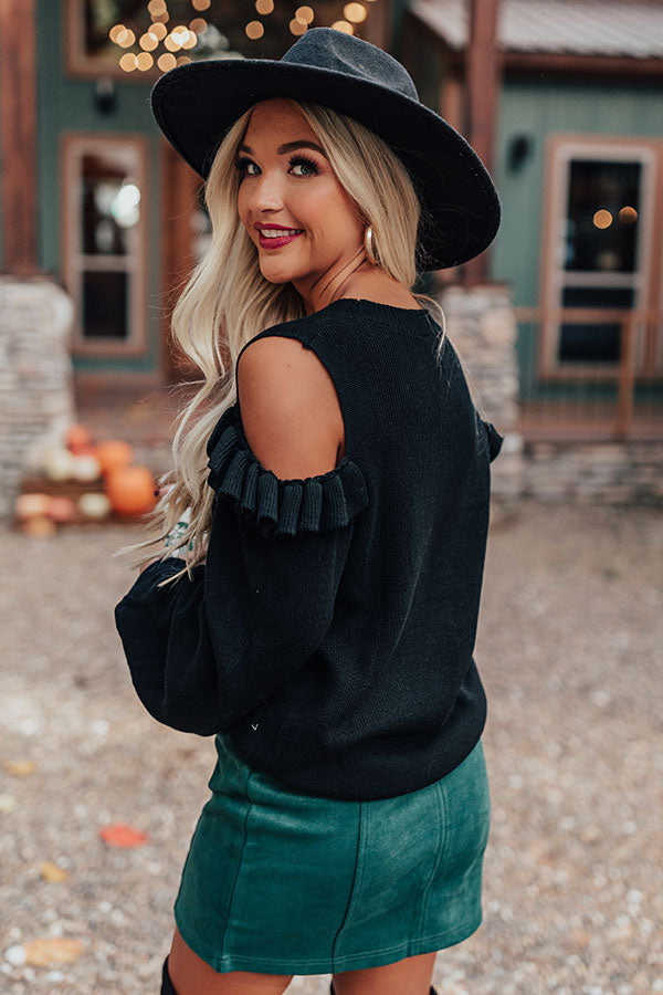 Sweet As Sugar Sweater In Black Image - 4