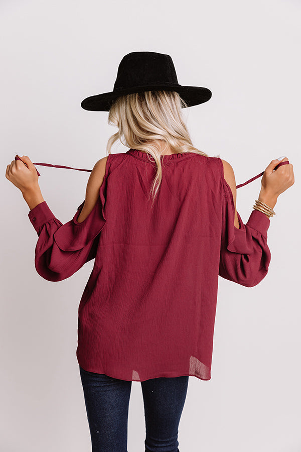 Pier And There Shift Top In Wine • Impressions Online Boutique