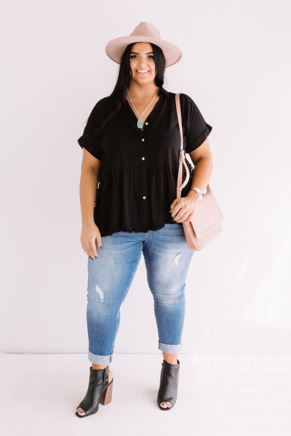 Success Story Shift Top In Black Curves Image - 3