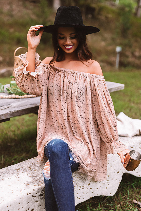 Let's Jet Set Shift Top In Iced Latte  Curves main image 0