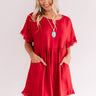 Really Lovely Babydoll Dress In Crimson Image - 1