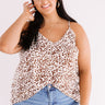 Flirty Girl Leopard Shift Tank In White   Curves Image - 1