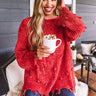 Fall Forever Chenille Sweater In Scarlet Image - 1