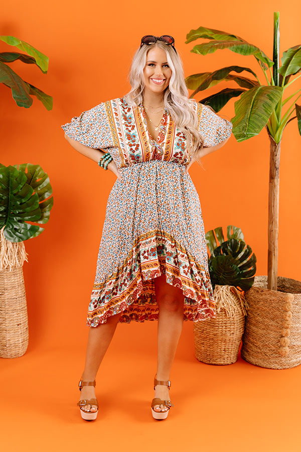 Journey To Tahoe Babydoll Dress Curves Image - 2