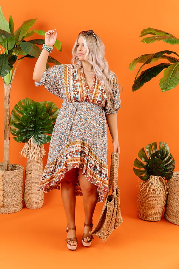 Journey To Tahoe Babydoll Dress Curves Image - 1