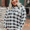 Pick Of The Plaid Tunic In Black   Curves Image - 1