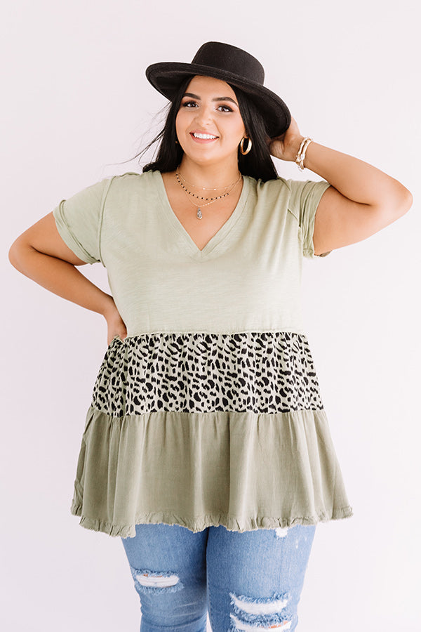 Park City Party Tunic Dress In Sage Curves Image - 3