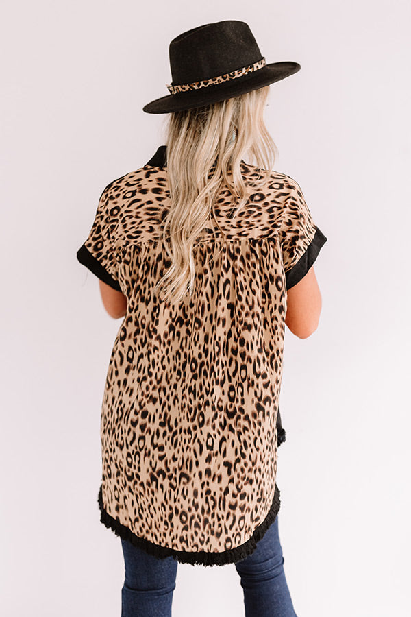 Stroke Of Luck Shift Top In Black Image - 5