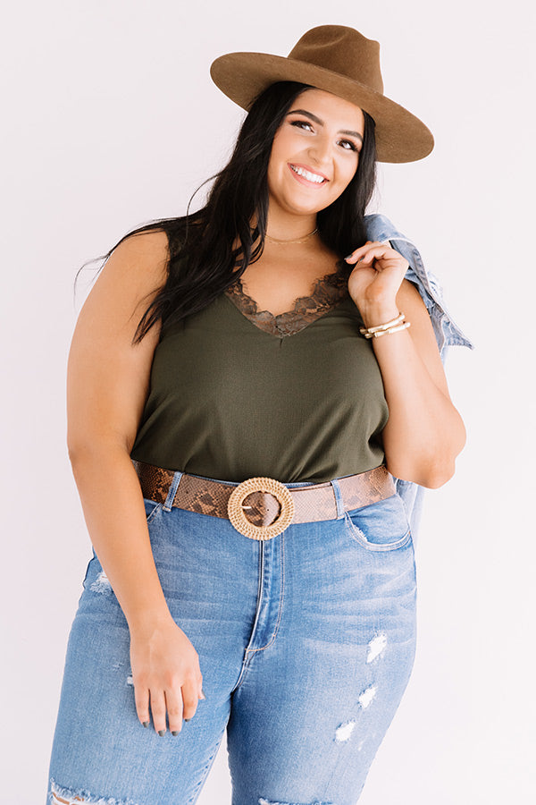 That Good Light Lace Trim Tank Curves Image - 1