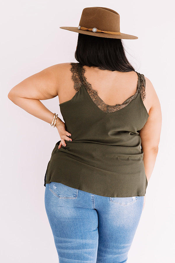 That Good Light Lace Trim Tank Curves Image - 5