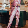 Cozy Mornings Tie Dye Joggers in Purple Image - 1