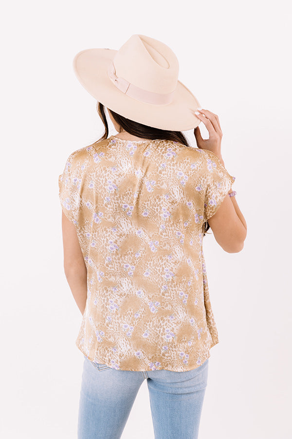 Need A Latte Wrap Top In Khaki Image - 5