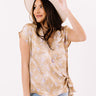 Need A Latte Wrap Top In Khaki Image - 1