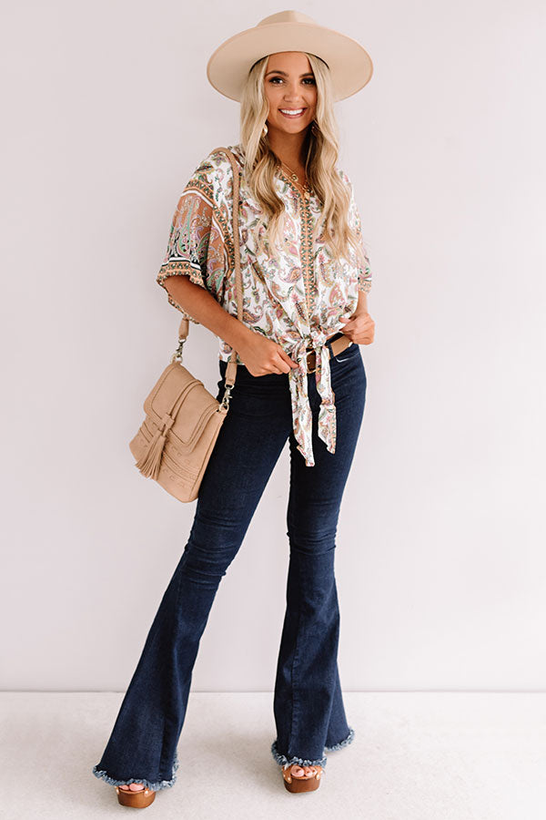 Paisley Delight Tie Top Image - 2