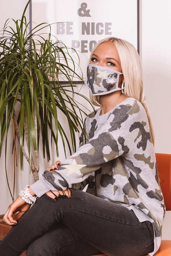 Chic On Command Camo Cloth Face Mask