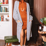 Fall Morning Duster Cardigan in Grey Image - 1