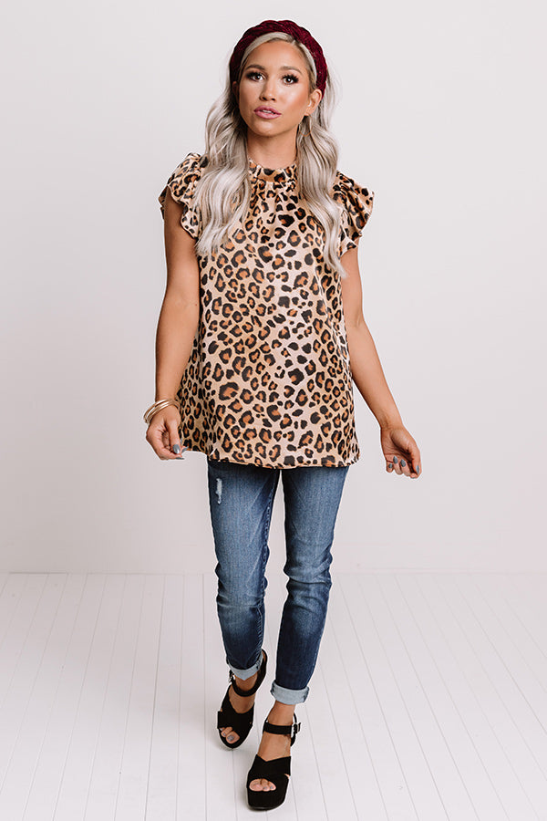 Trip To The City Leopard Top