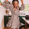 Brunch Babe Leopard Dress In Ivory Image - 1