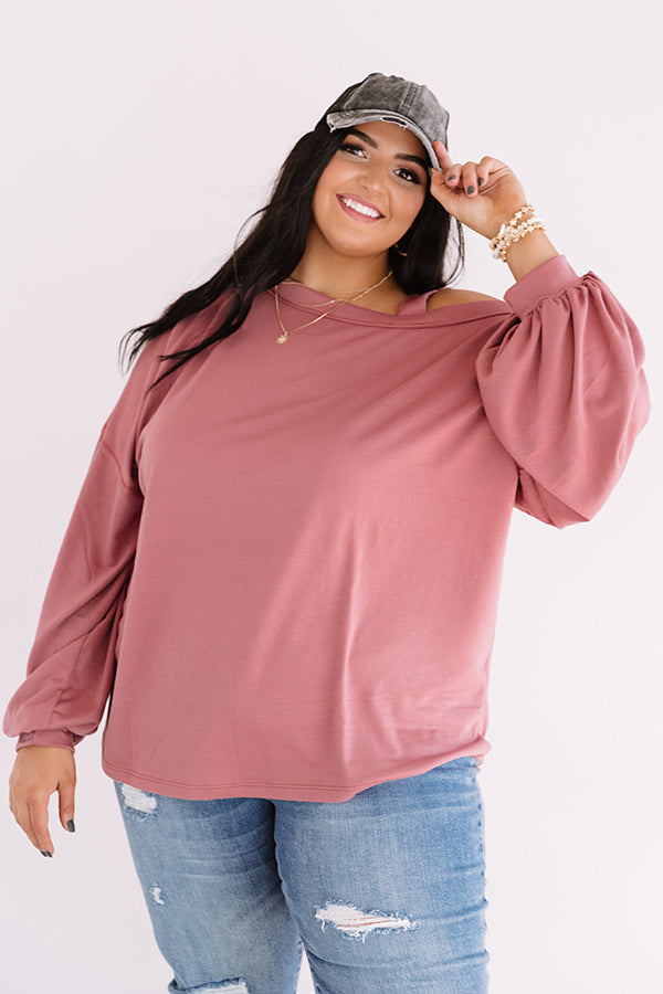 Fan Of Fall Shift Sweater In Blush   Curves Image - 1