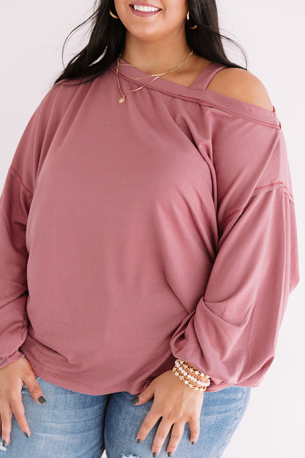Fan Of Fall Shift Sweater In Blush   Curves Image - 4