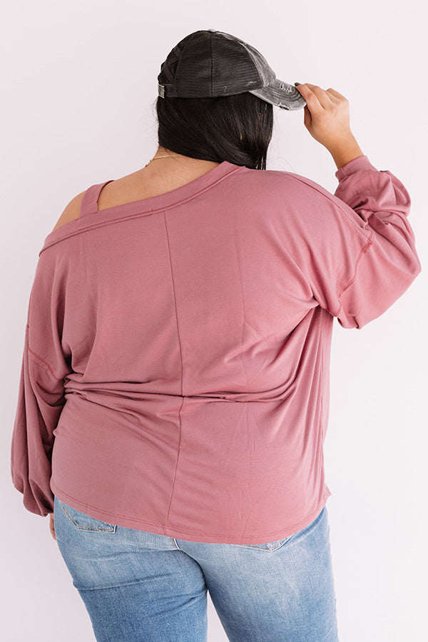 Fan Of Fall Shift Sweater In Blush   Curves Image - 5
