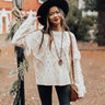 Cozy With You Cable Knit Sweater in Ivory Image - 1