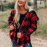 Plaid And Pumpkins Sherpa Jacket Image - 1