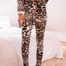 Cozy And Fabulous Leopard Leggings In Brown Image - 1