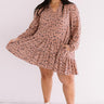 Vermont Visit Shift Dress In Rustic Rose Curves Image - 1