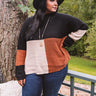 Vermont Fall Color Block Sweater   Curves Image - 1