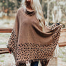 Mountain Mornings Leopard Poncho in Mocha Image - 1
