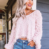 Piece Of Paris Popcorn Knit Sweater in Pink Image - 1