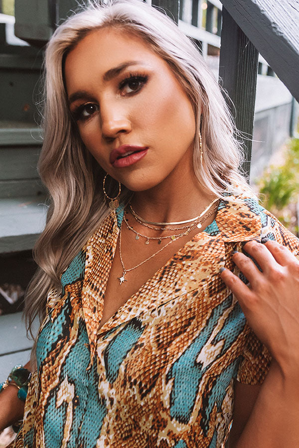 On Tour Layered Necklace In Gold Image - 2