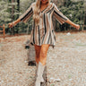 Moonlit Canyon Babydoll Dress In Taupe Image - 1