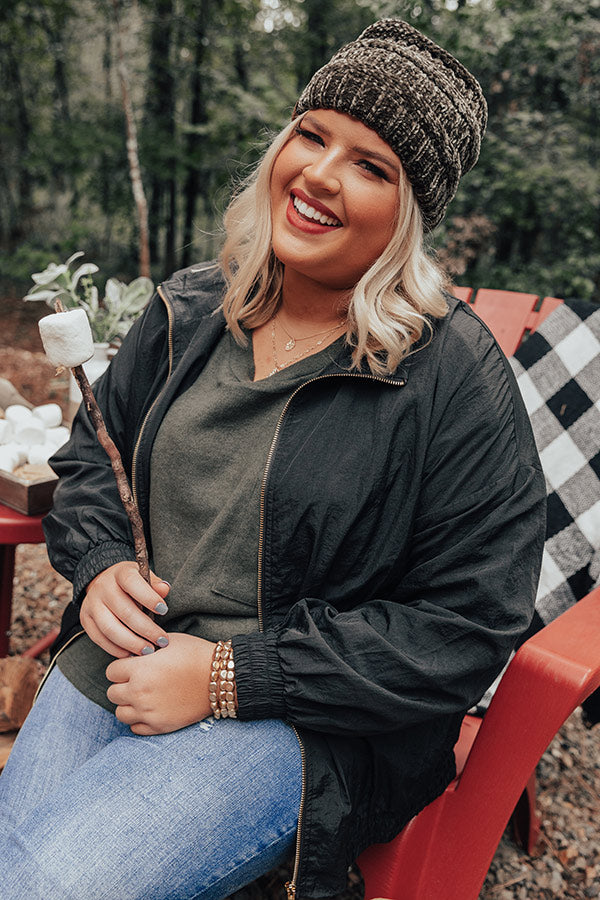 Rooftop Chill Windbreaker Jacket   Curves Image - 4