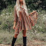 Moonlit Canyon Babydoll Dress In Rust Image - 1
