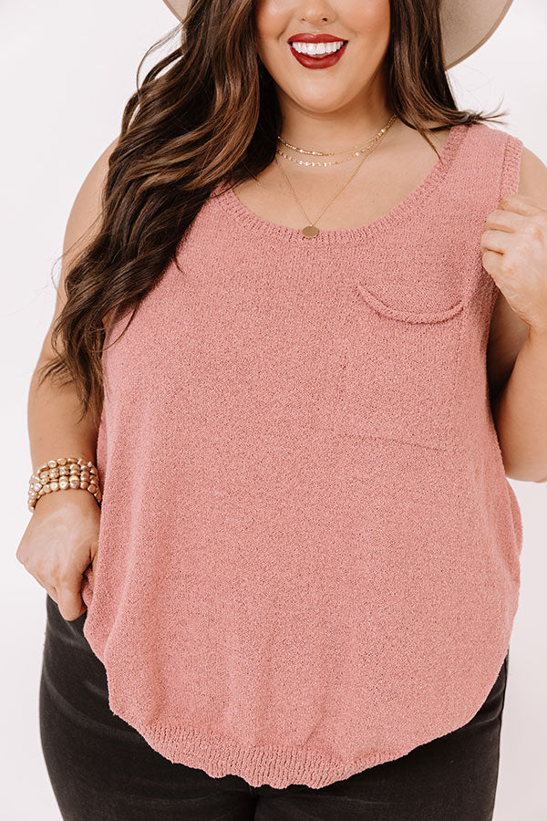Good Connection Knit Top In Blush Curves Image - 3